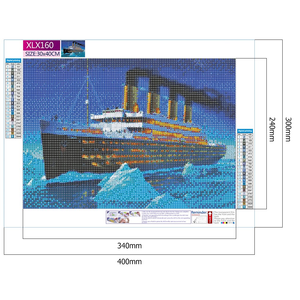 Diamond Painting - Full Round - Ship Boat