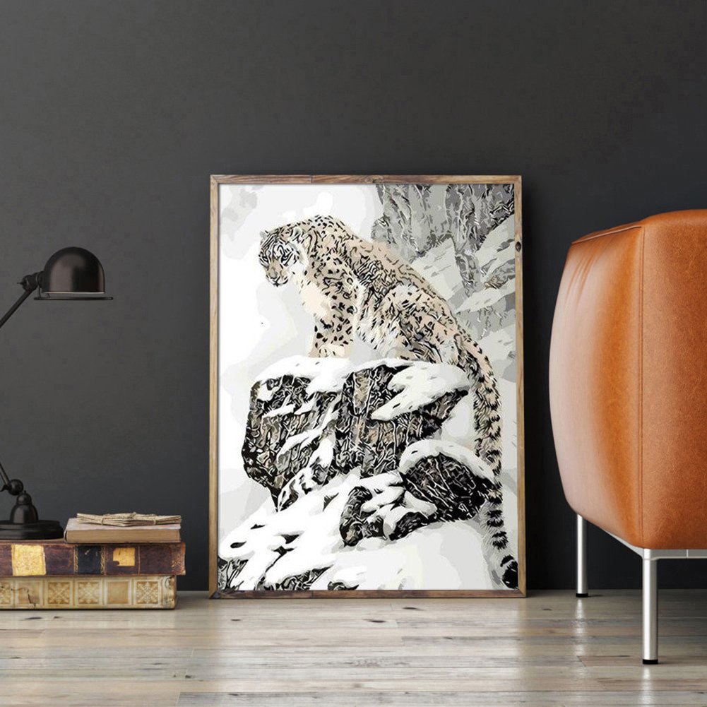 Paint By Number - Oil Painting - Snow Leopard (40*50cm)