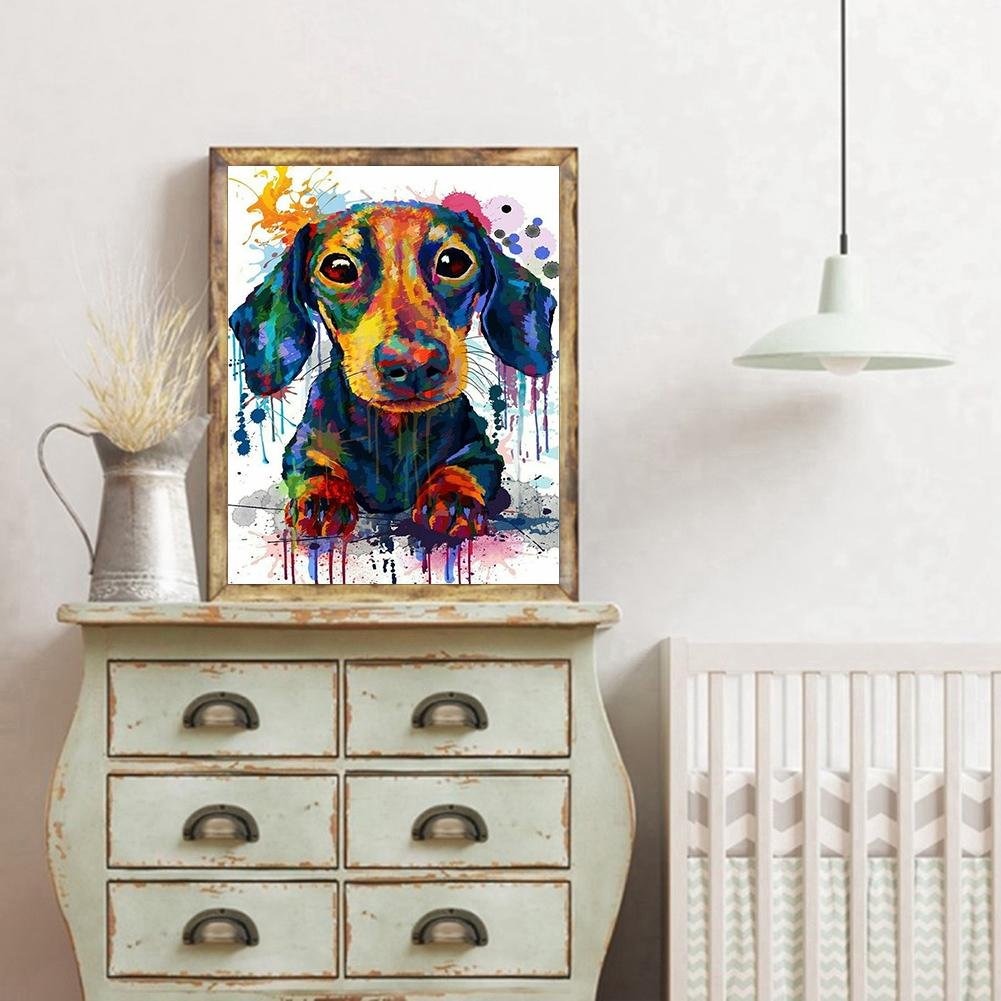 Diamond Painting - Full Round - Dog 17