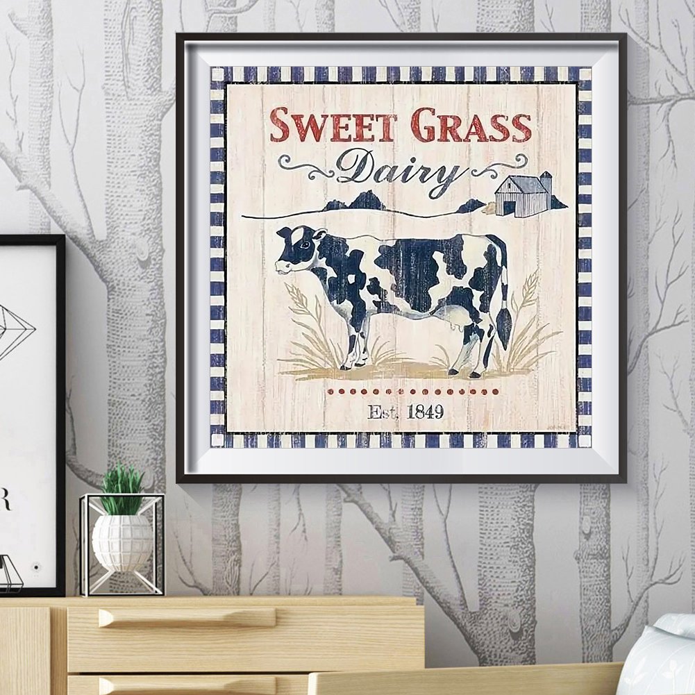 11ct Stamped Cross Stitch - Cow (40*40cm)