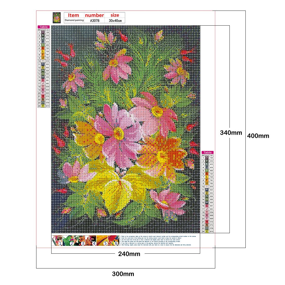 Diamond Painting - Full Round - Flowers and Herbs