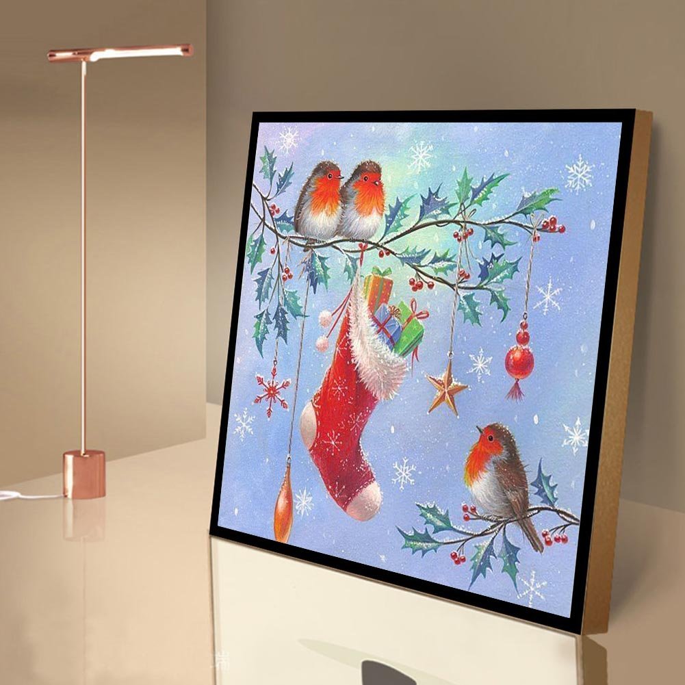 Diamond Painting - Full Round - Christmas Bird