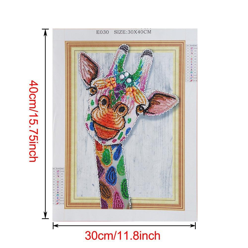 DIY Crystal Rhinestone Giraffe Diamond Painting Kit