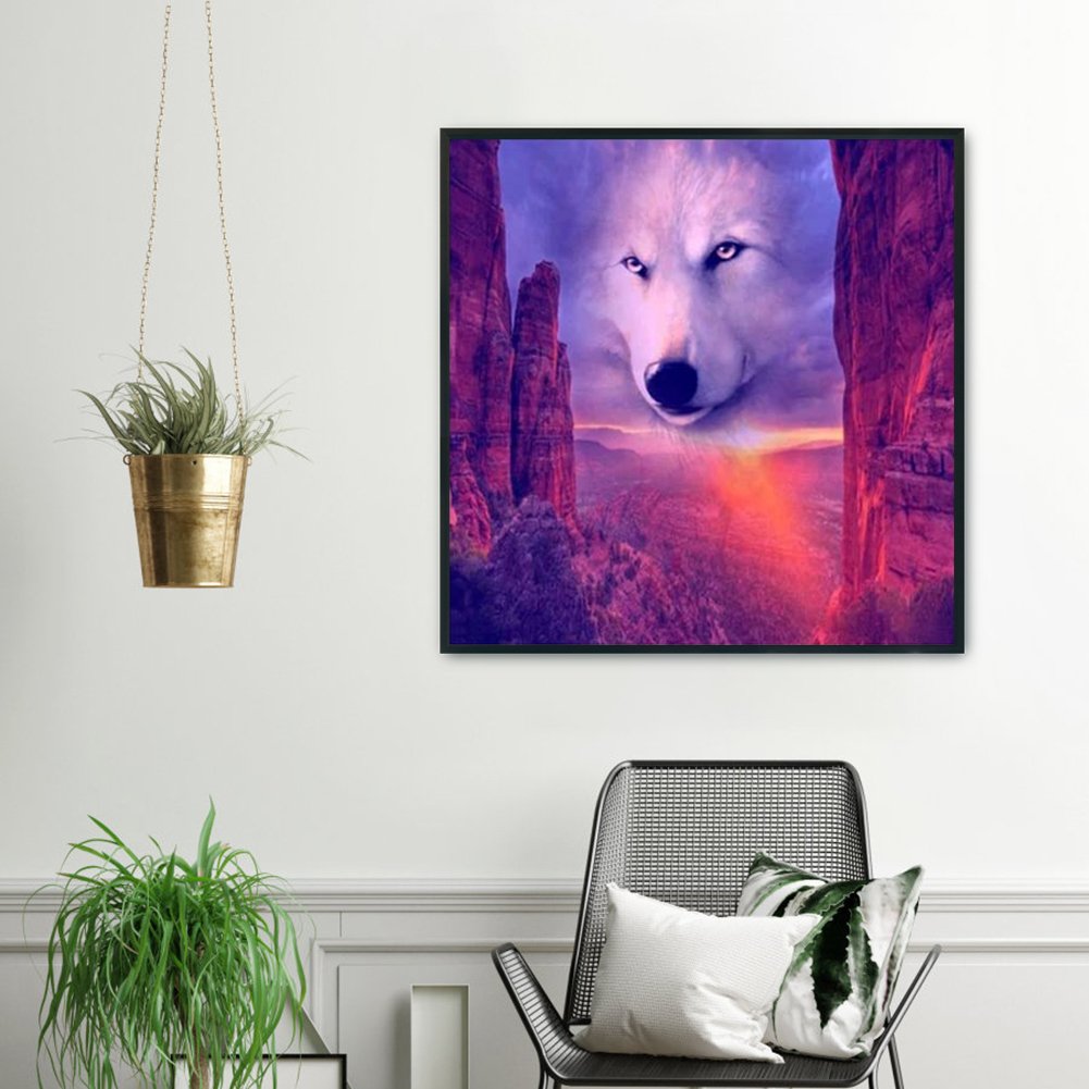 11ct Stamped Cross Stitch - Wolf(50*50cm)