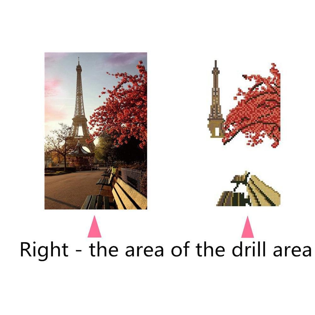 Diamond Painting - Partial Round - Paris Tower Path