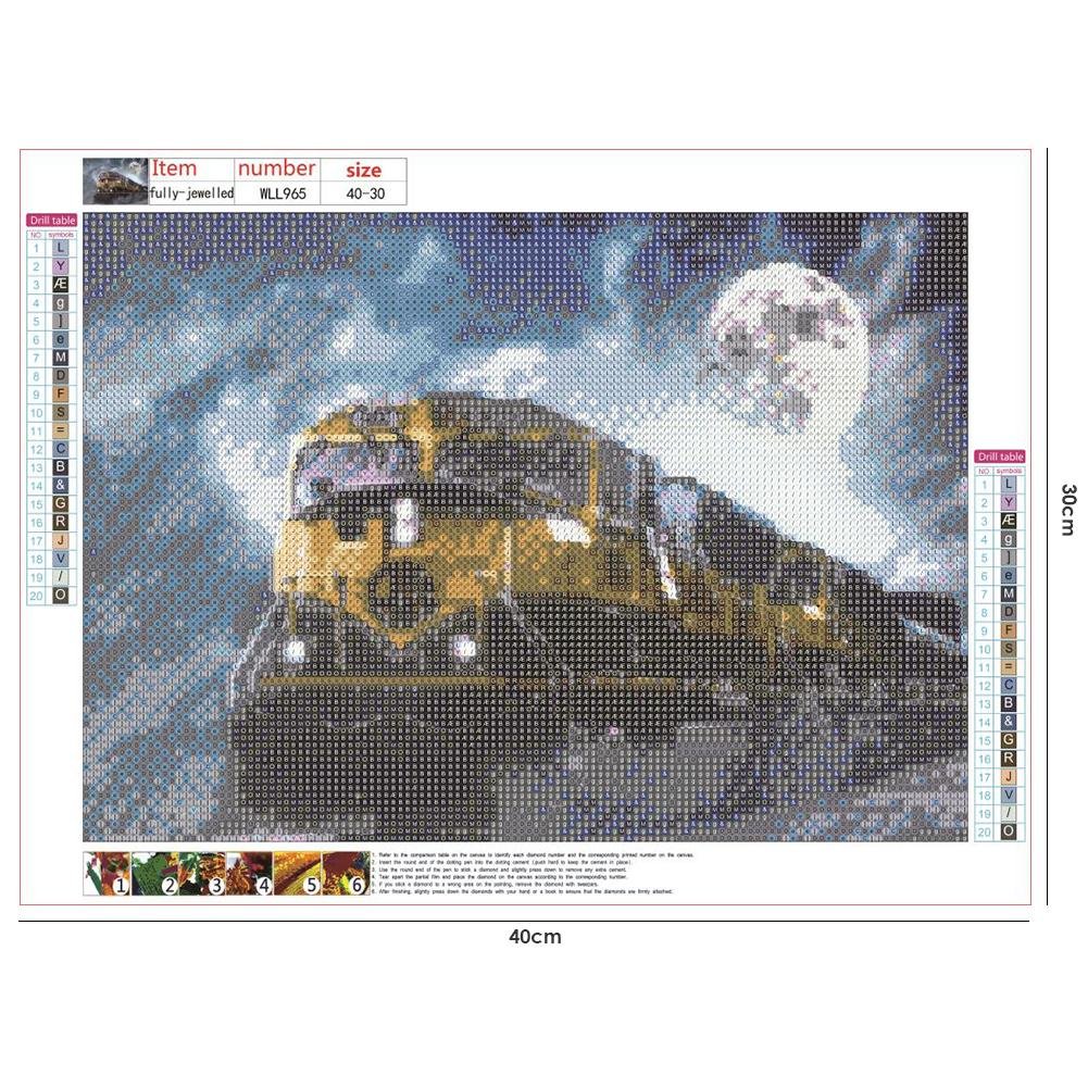 Diamond Painting - Full Round - Moon Train