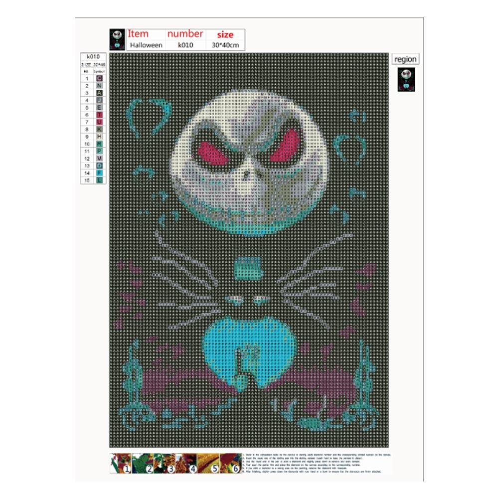 Diamond Painting - Full Round - Halloween Skull