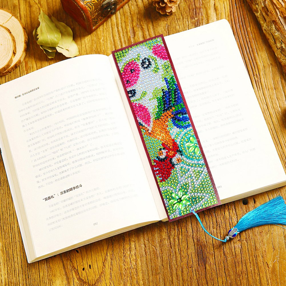 DIY Diamond Painting Bookmark with Tassel Pig