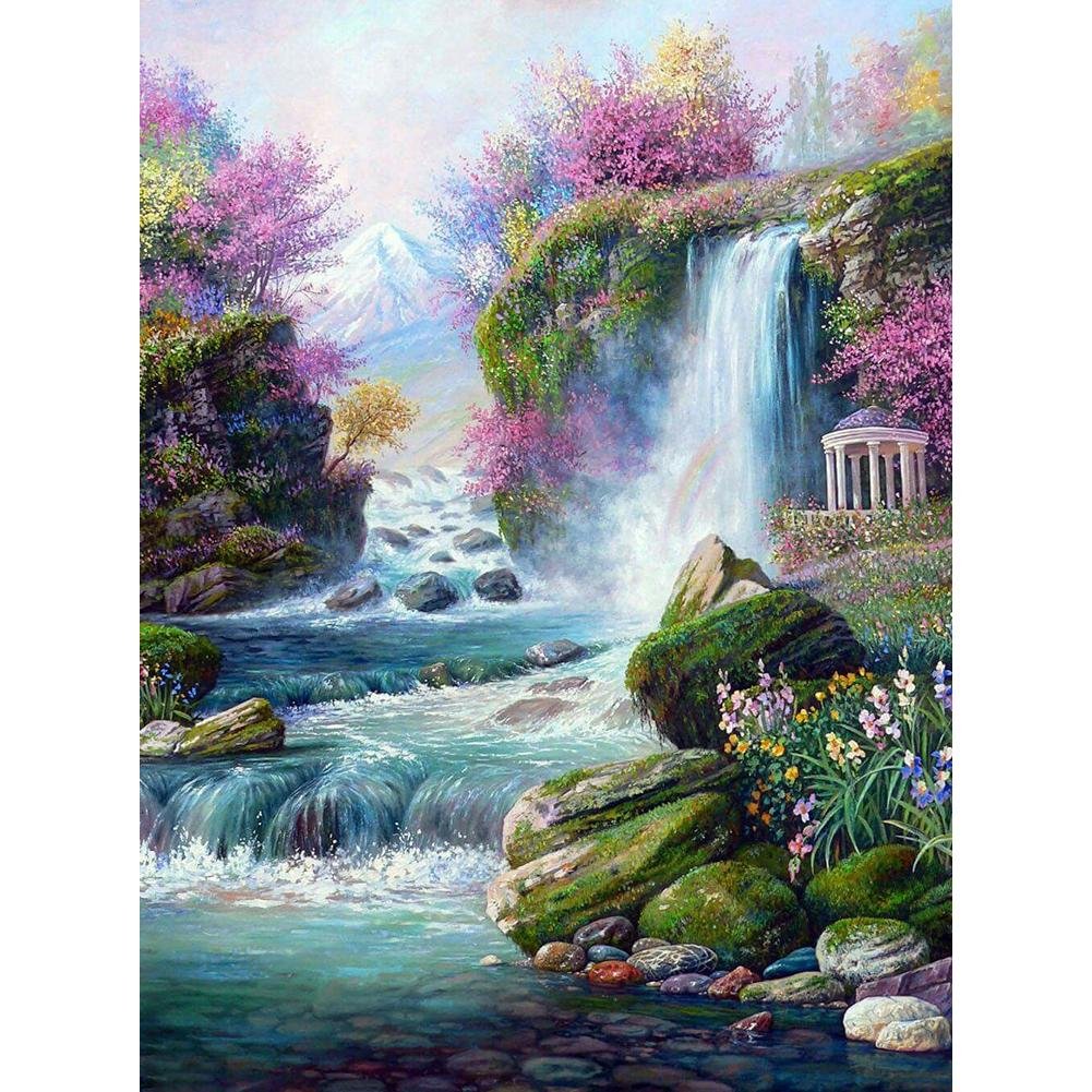 5D Diy Diamond Painting Kit Full Round Beads Beautiful Scenery