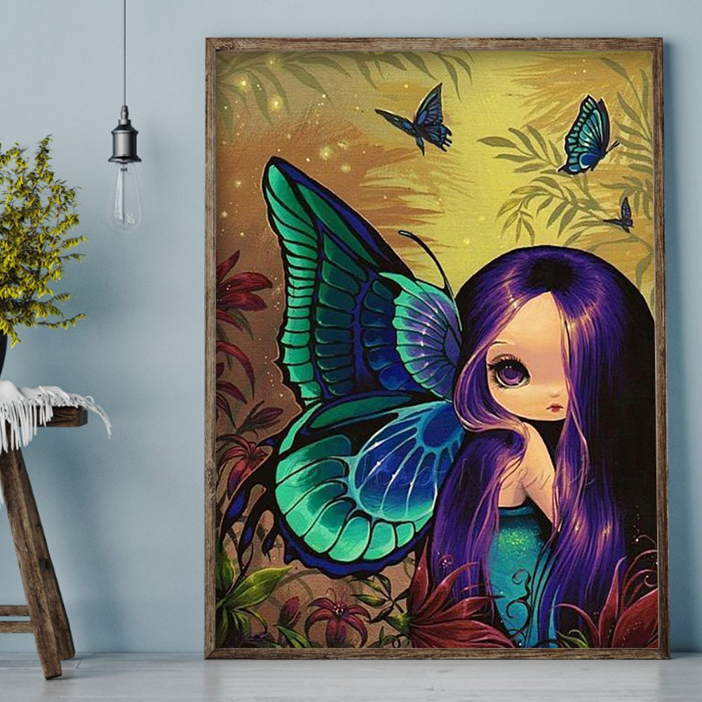 11ct Stamped Cross Stitch Butterfly Fairy( 40*50cm)