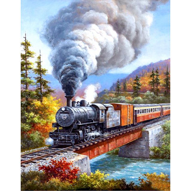 Landscape Full Round Square Diamond Painting Kits 50 x 70cm