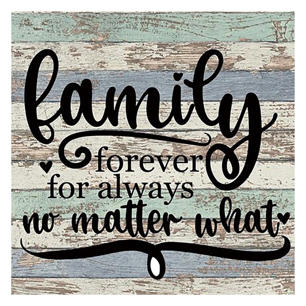 11ct Stamped Cross Stitch Happy Family Letters(36*36cm)