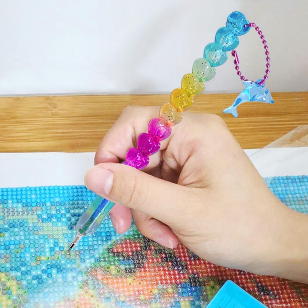 1pc Diamond Painting Colorful Point Drill Pen (With Pendant)