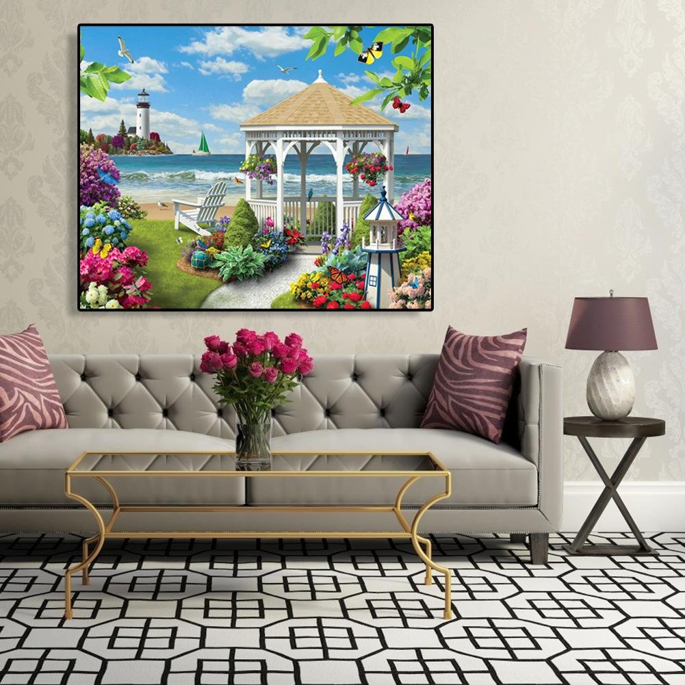 Seaside Pavilion Acrylic Paint By Numbers (40*50cm)