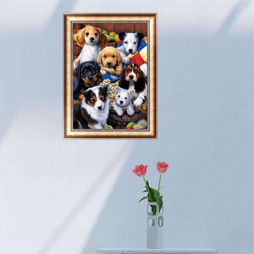 Pintura Diamante - Rodada Parcial - Cães