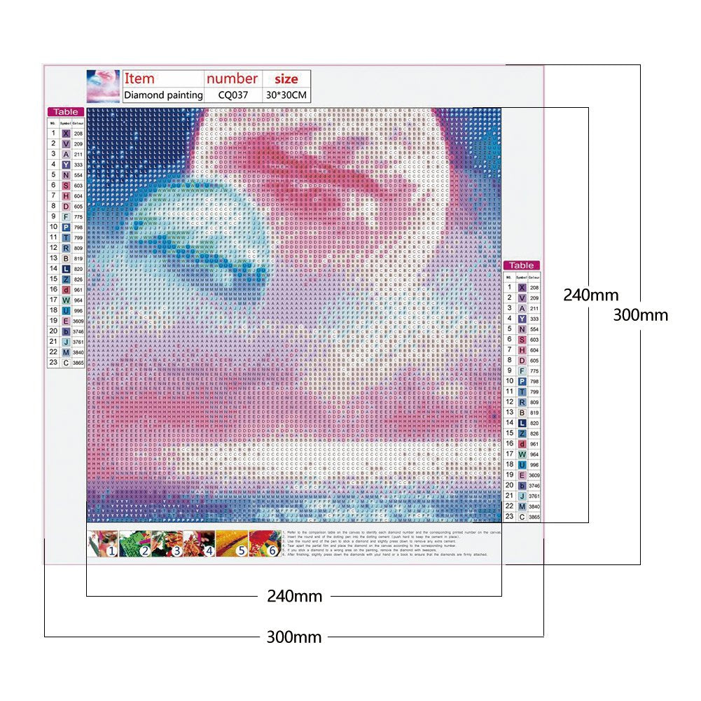 Diamond Painting - Full Round - Colorful Moon