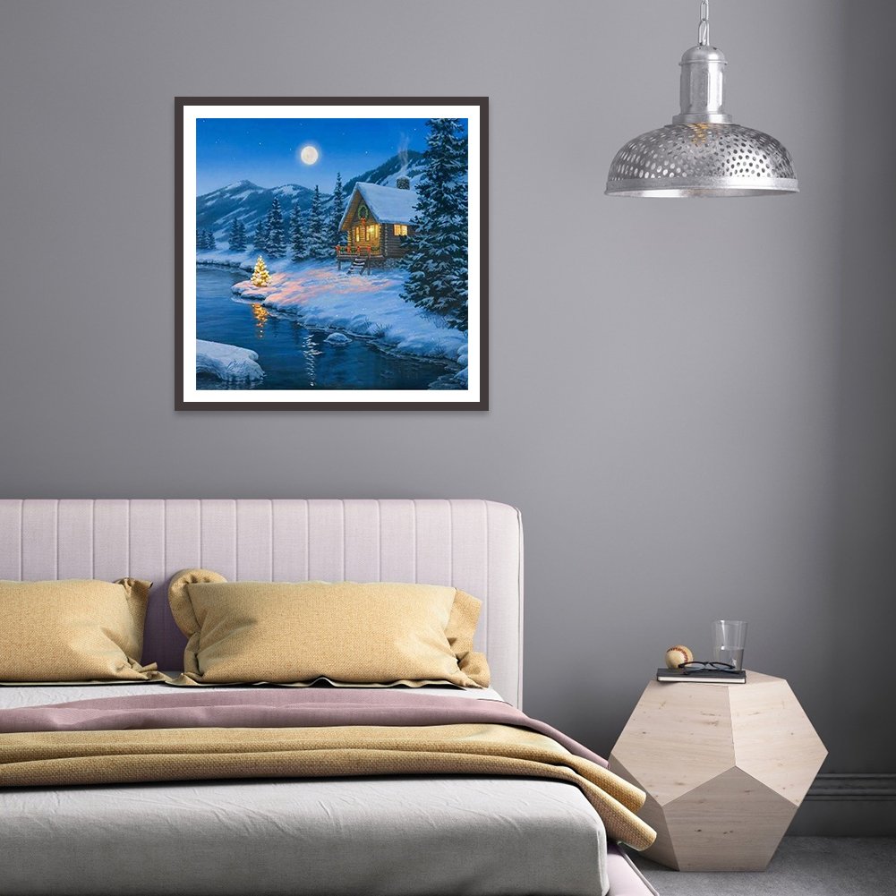 Diamond Painting - Full Round - Snow Scene