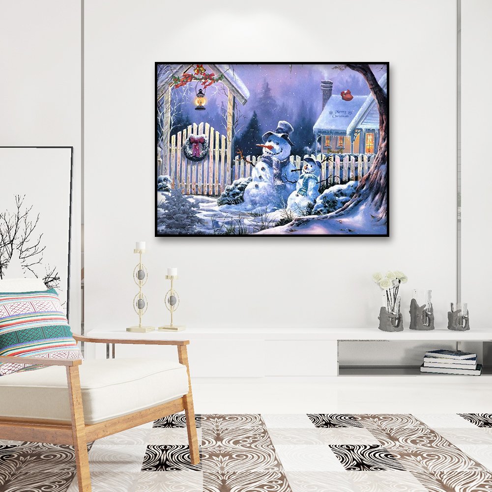 Diamond Painting - Full Round - Snowman E