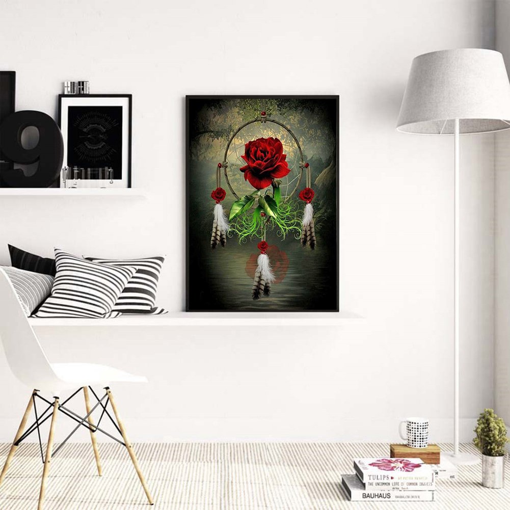 Diamond Painting - Full Round - Rose Dreamcatcher
