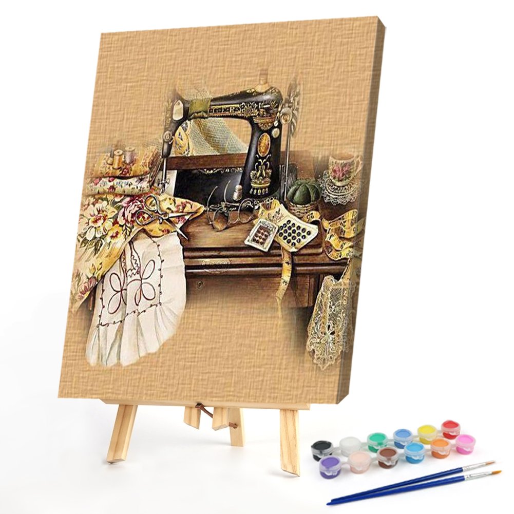 Paint By Number - Oil Painting - Sewing Machine(40*50cm) C