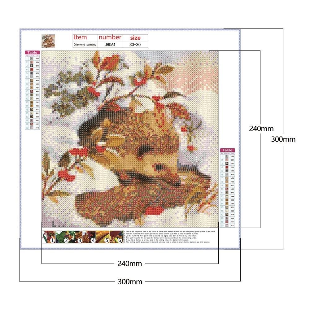 Diamond Painting - Full Round - Snow Hedgehog