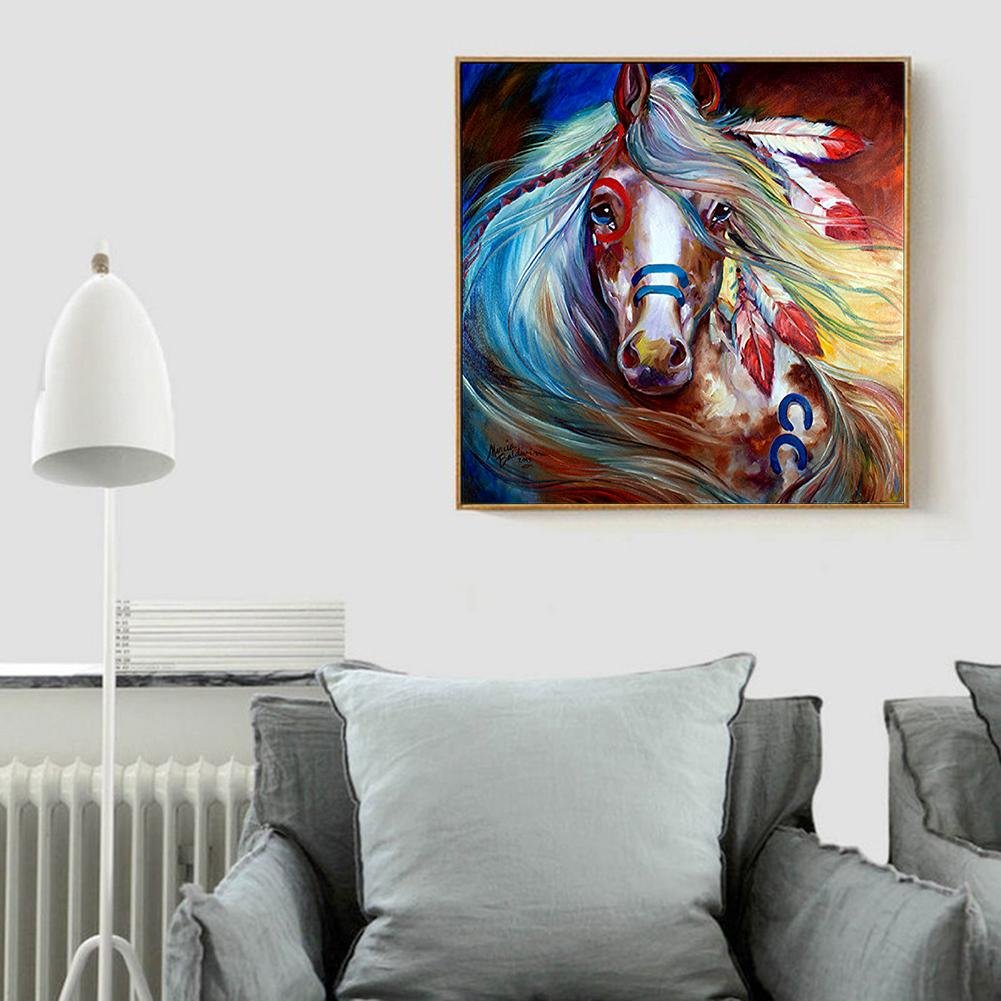 Diamond Painting - Full Round - Tired Horse