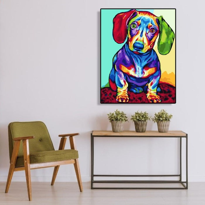 painting by numbers kit can even be framed to make a fantastic picture for your wall
