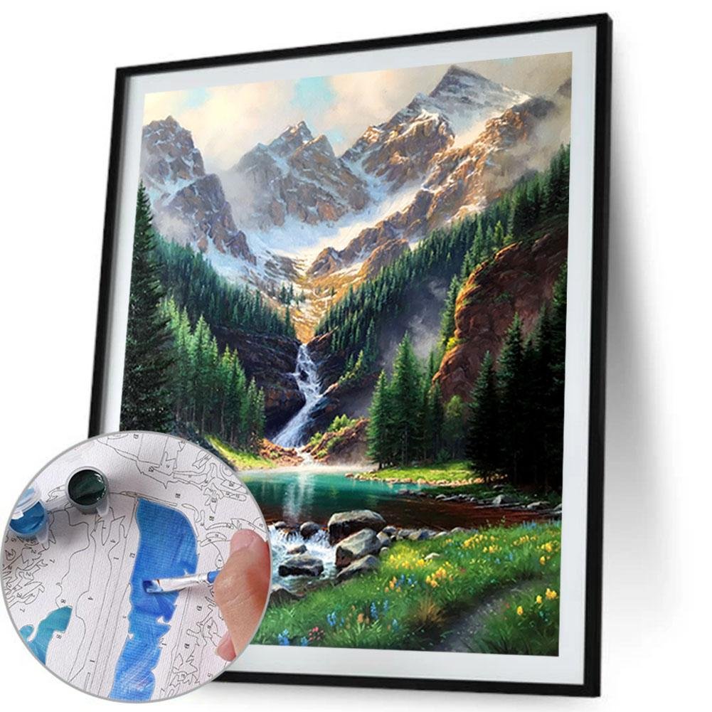 Paint By Number - Oil Painting - Snow Mountain (40*50cm)