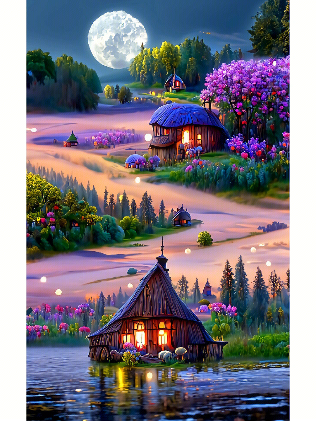 Full Round/Square Diamond Painting Kits | Scenery 40x70cm 50x80cm K