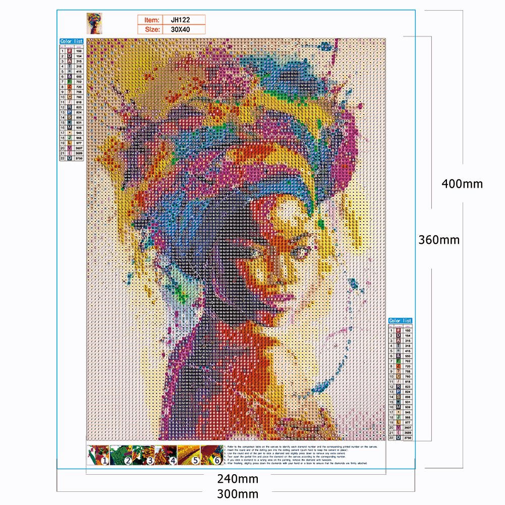 Diamond Painting - Full Round - Indian Girl