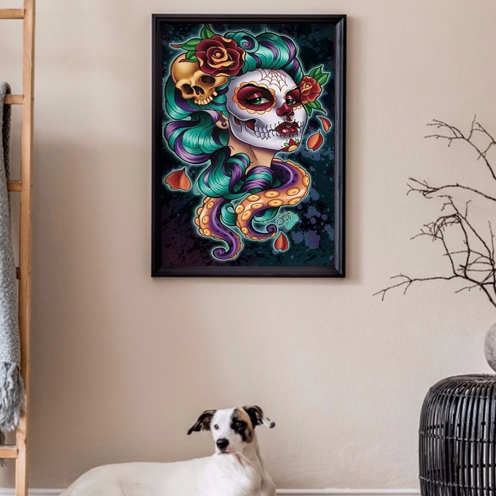 Diamond Painting - Full Round - Halloween Queen