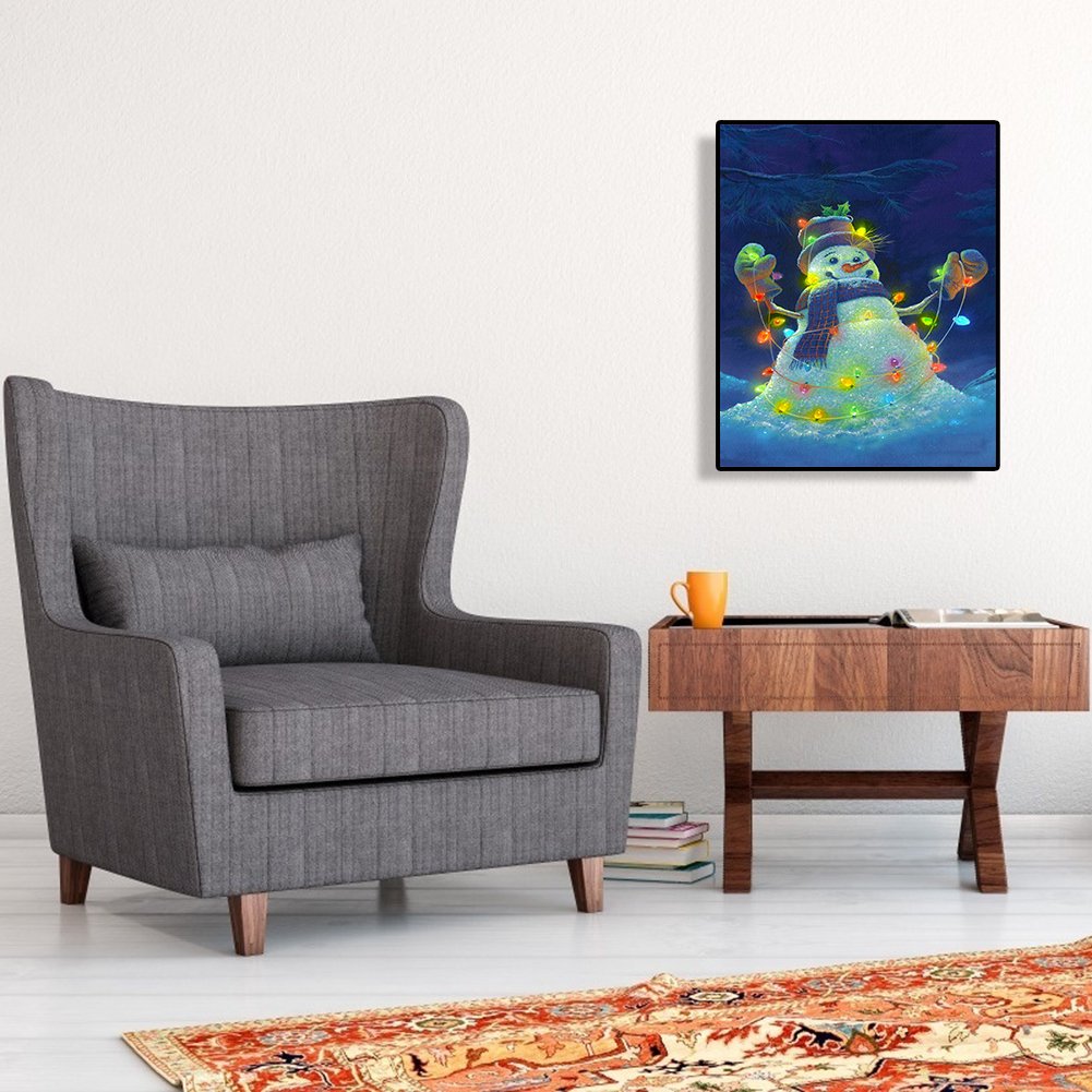 Diamond Painting - Full Round - Snowman I
