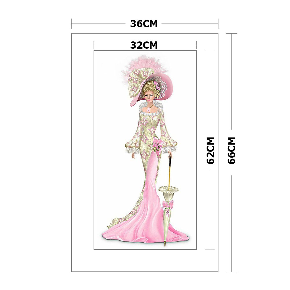 Ponto Cruz Estampado 14ct - Noblewoman (36*66cm)