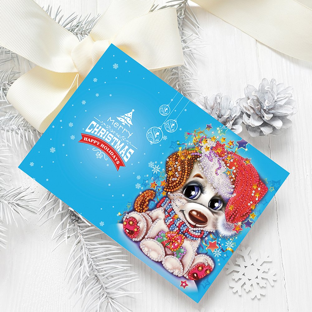 DIY Diamond Painting Greeting Card - Dog A
