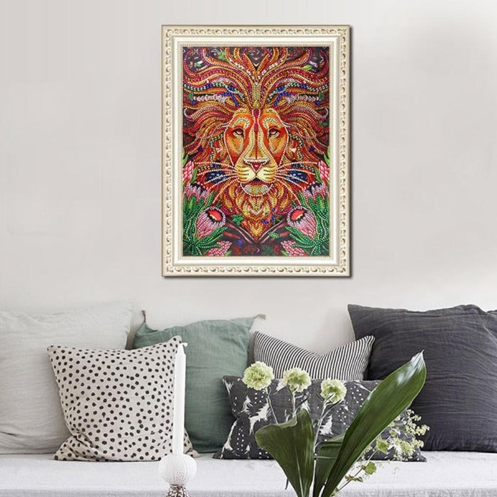 diamond painting kits home craftology Crystal Rhinestone Lion