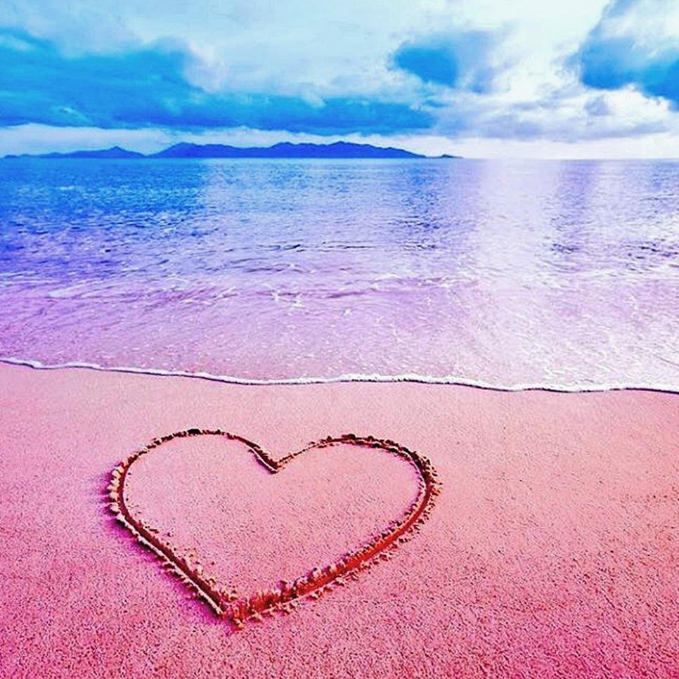 Diamond Painting - Full Round - Pink Seaside