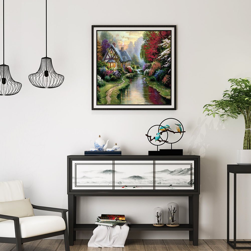 Diamond Painting - Full Round - Riverside House