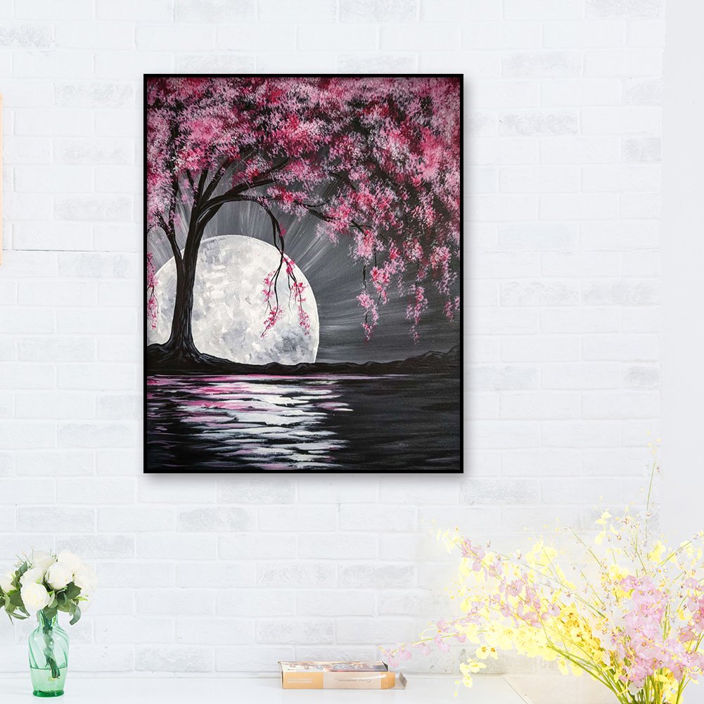 5D DIY Diamond Painting - Full Round - Moon Tree