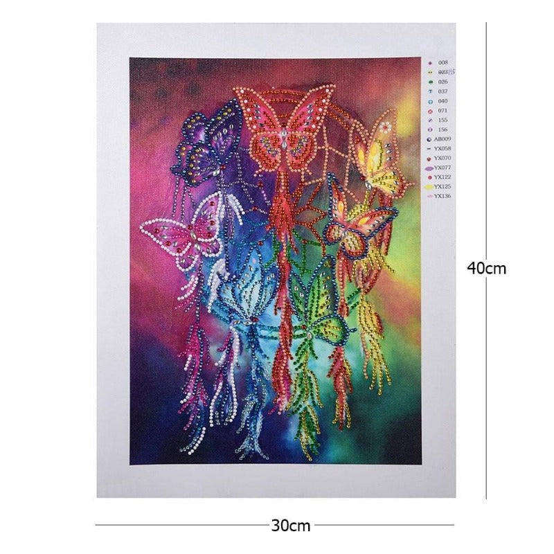 Dream Cathcer Crystal Rhinestone Diamond Painting Canvas Size