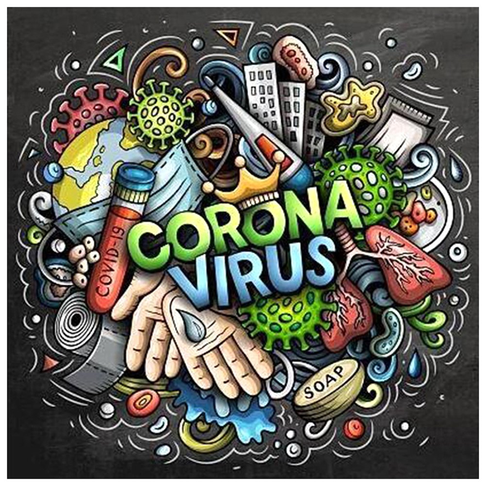 11ct Stamped Cross Stitch Fight Coronavirus (40*40cm)