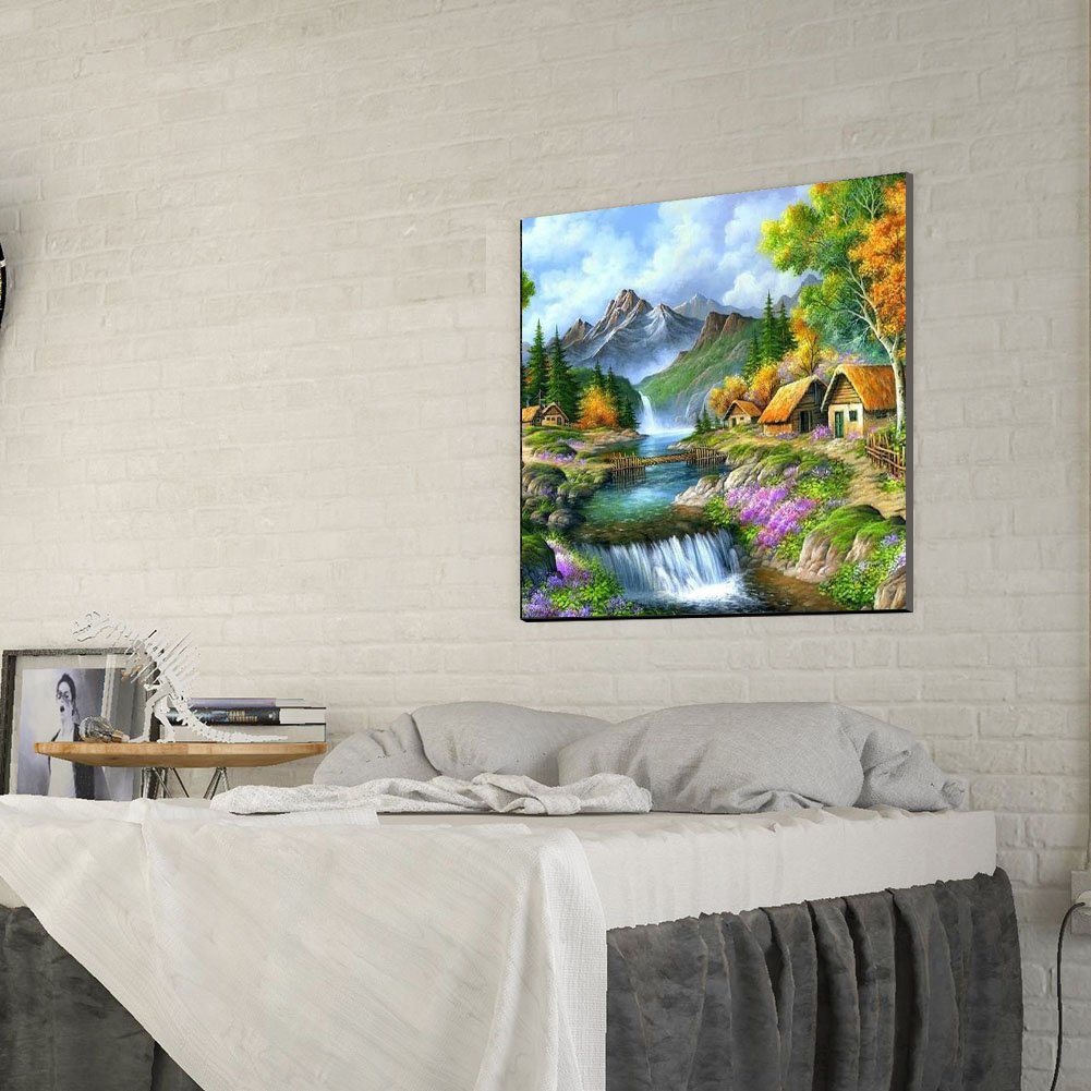 Pintura Diamante - Redondo Completo - Bela Natureza