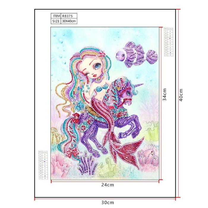 5D DIY DIY 5D Crystal Rhinestone Diamond Painting Kit Sea World