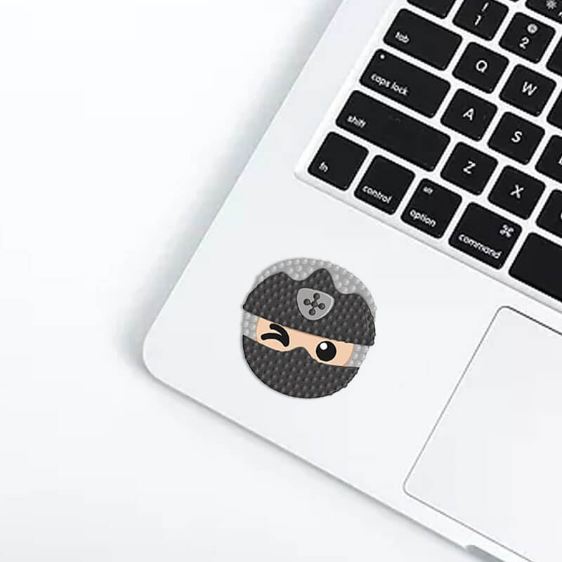 laptop decorate with 5d ninja diamond painting sticker