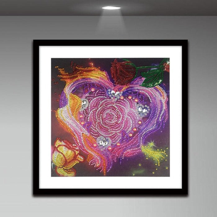 Diamond Painting home decoration - Crystal Rhinestone - Heart Love【diamondpaintingsart】