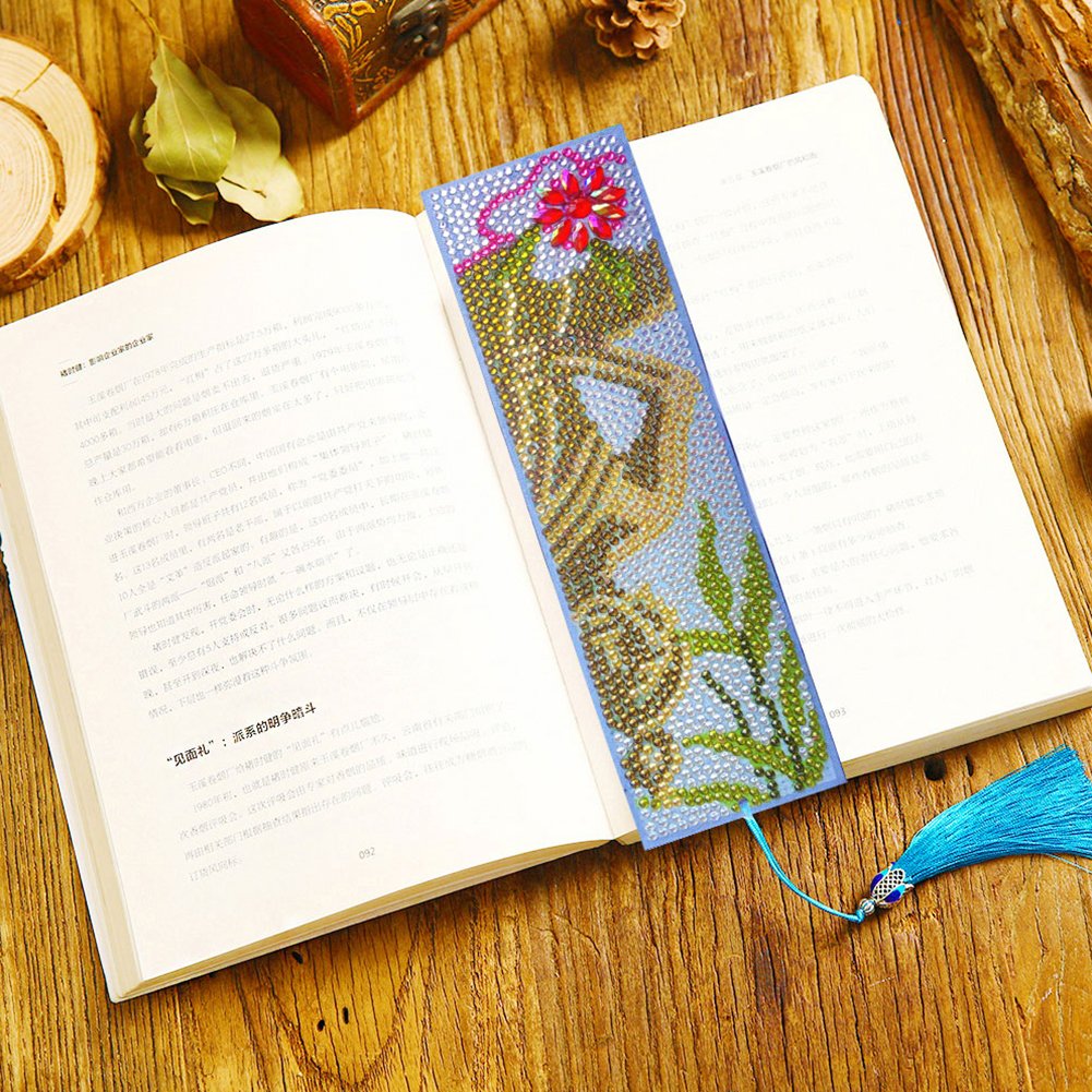 DIY Diamond Painting Bookmark with Tassel Buddha