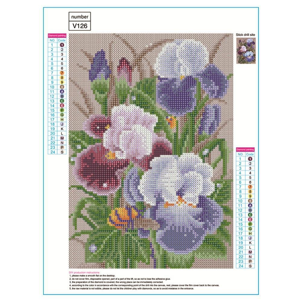 Diamond Painting - Full Round - Flowers I