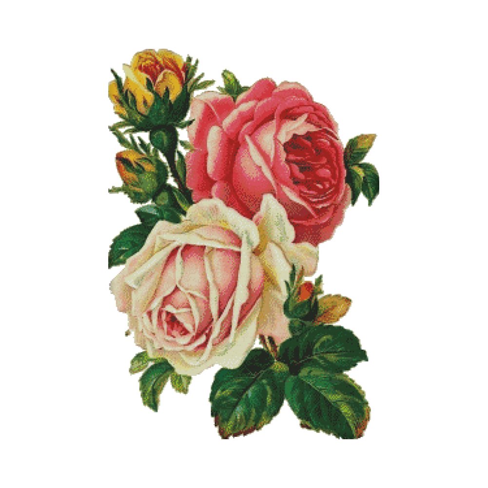 14ct Stamped Cross Stitch Flower(49*63cm)