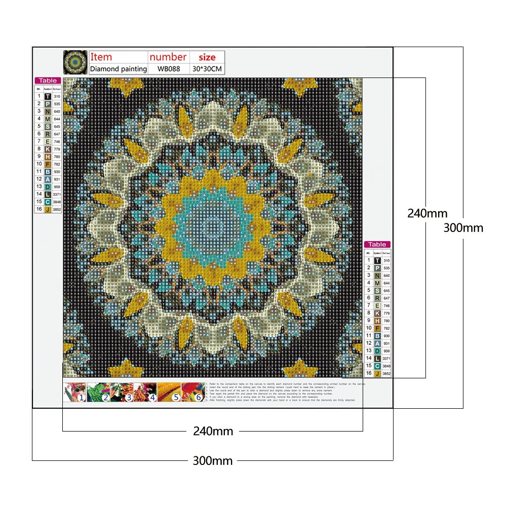 Diamond Painting - Full Round - Mandala 4