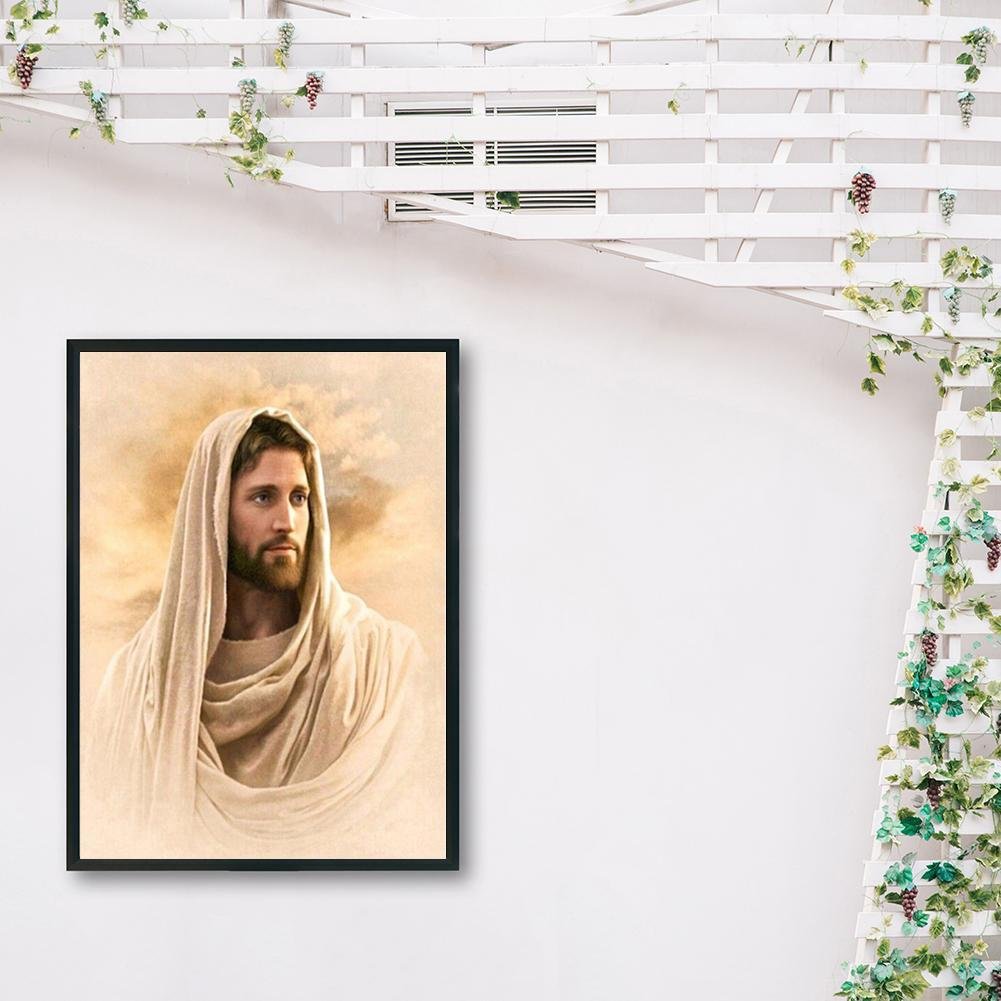 Pintura Diamante - Redondo Completo - Jesus Cristo