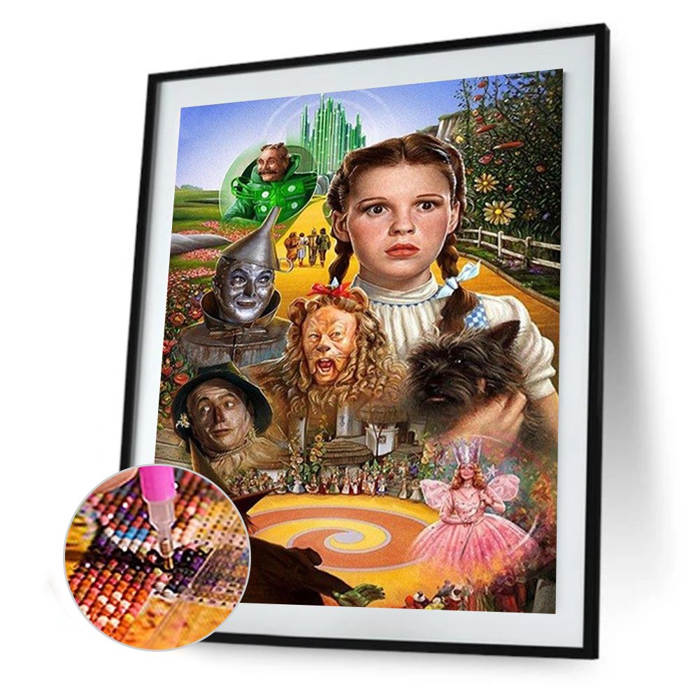 Pintura Diamante - Rodada Completa - Menina Sonhadora